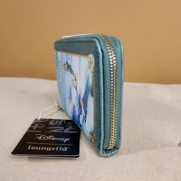 Loungefly Disney Peter Pan Classic Story Book Series Zip around Wallet NEW - Picture 5 of 13